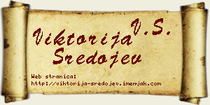 Viktorija Sredojev vizit kartica